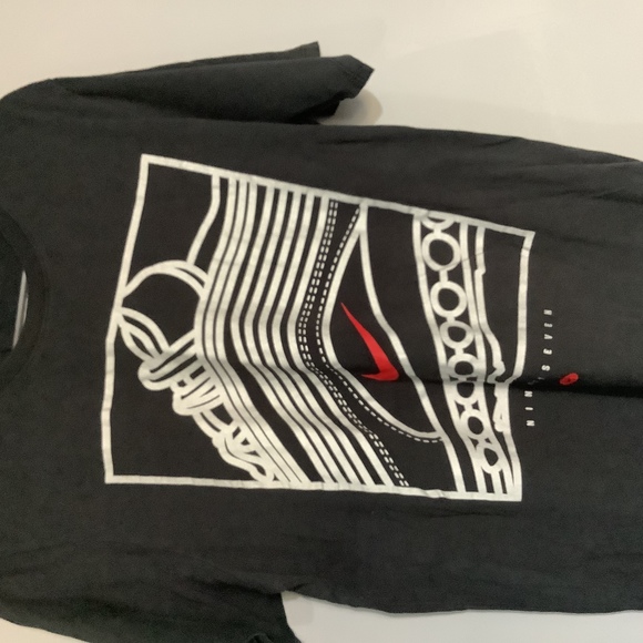 Nike Crew Neck T Shirt - Size S - Black & White - P2P 18” - Ninety Seven - Picture 5 of 7
